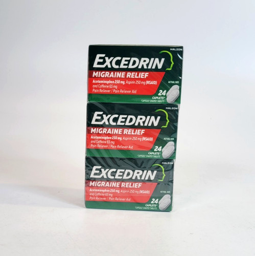 Excedrin boxes migraine - boxes,
